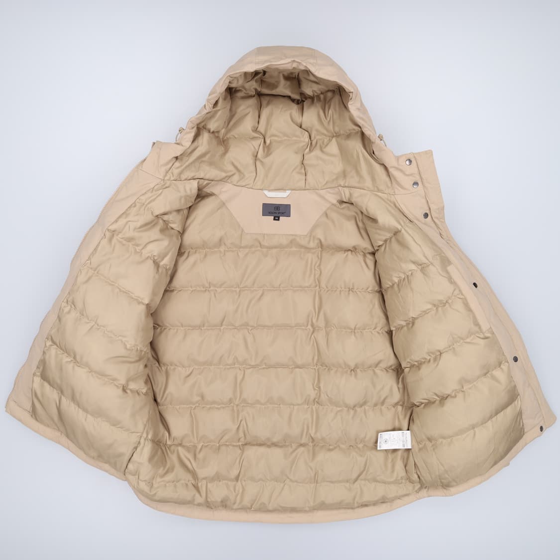 88 코오롱스포츠 25년 덕다운 숏패딩 자켓 아이보리 4155 상품이미지3