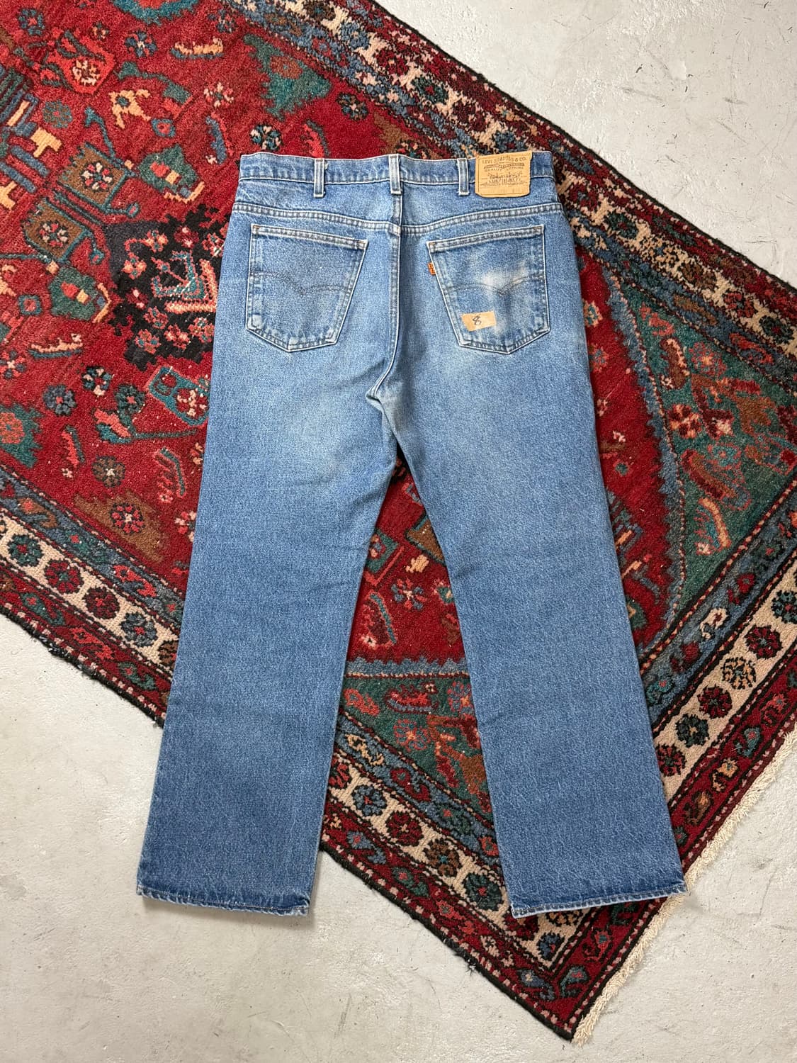 80's USA Made 빈티지 리바이스 517 오렌지탭 부츠컷 상품이미지4