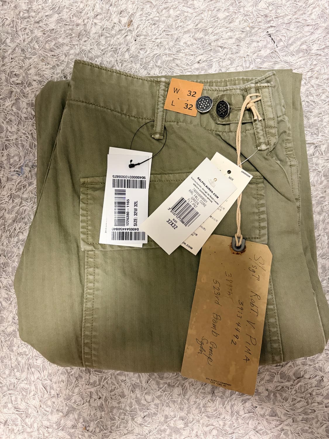 RRL 더블알엘 헤링본 퍼티그 팬츠 32x32 상품이미지2