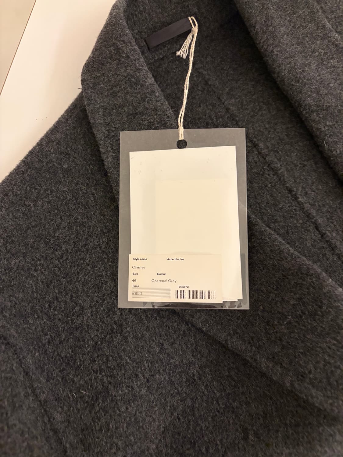 아크네스튜디오 charles 코트 / 46 / 그레이 상품이미지4