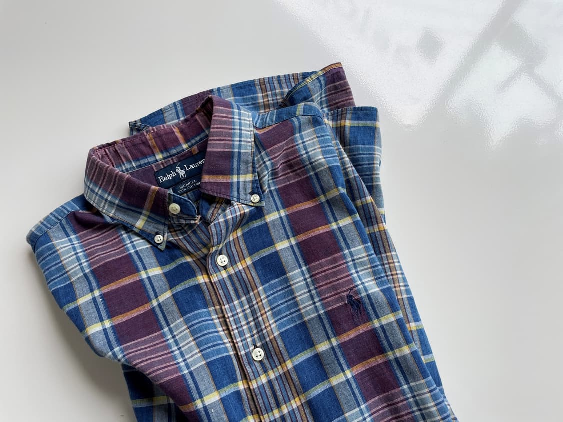 Cotton check H/S shirt 상품이미지6