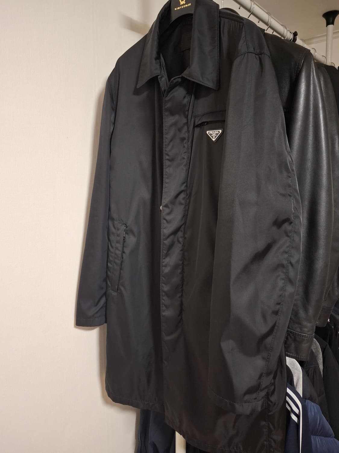 [52] 프라다 삼각로고 리나일론 레인코트 레인자켓 상품이미지4