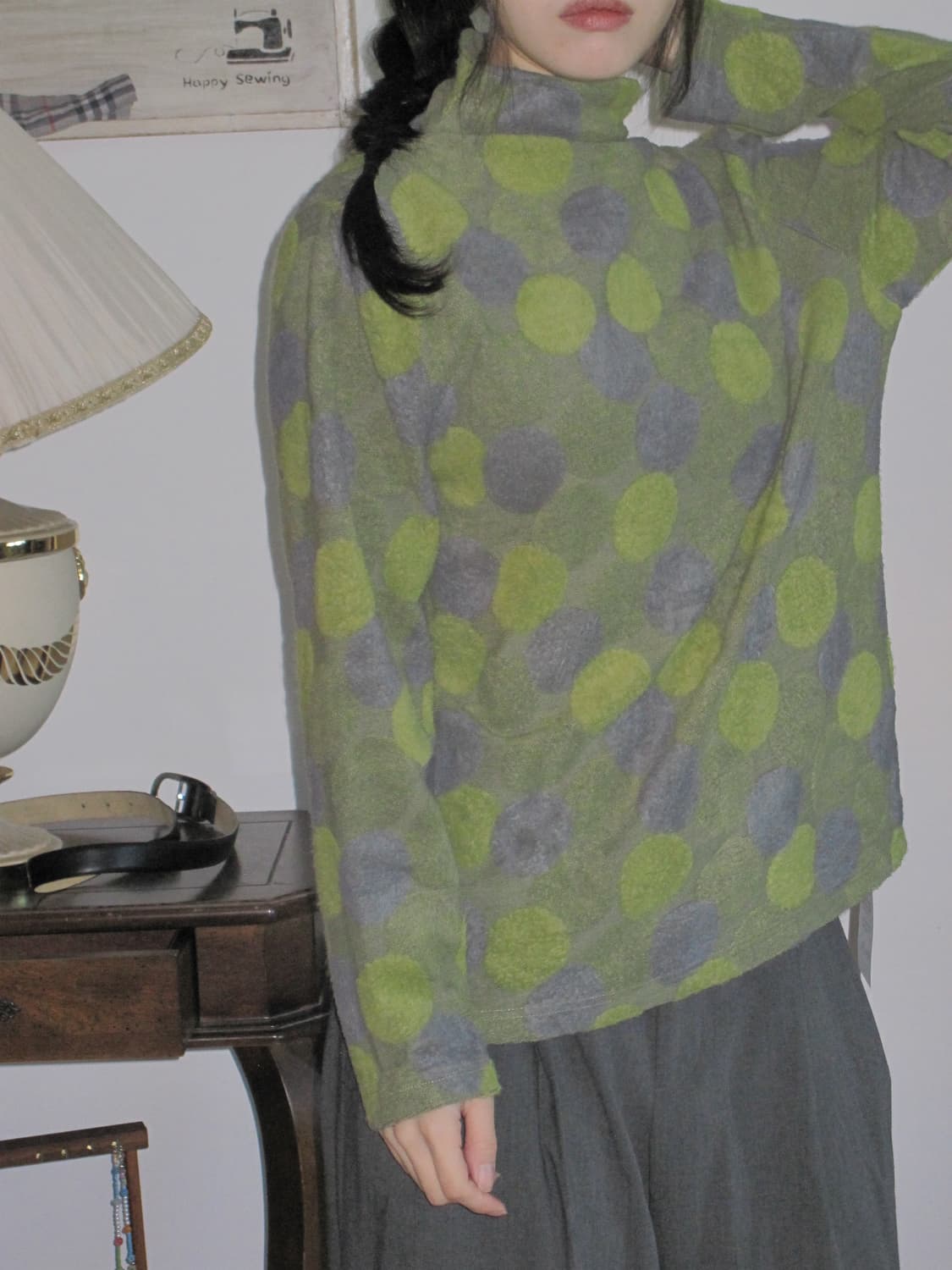 그린 도트 티셔츠 상품이미지3