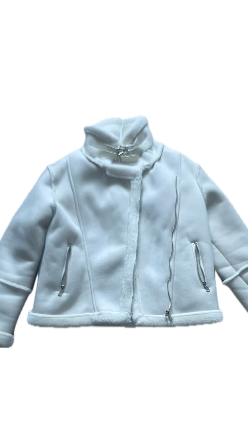 보브 포근 하이넥 무스탕 자켓 상품이미지10