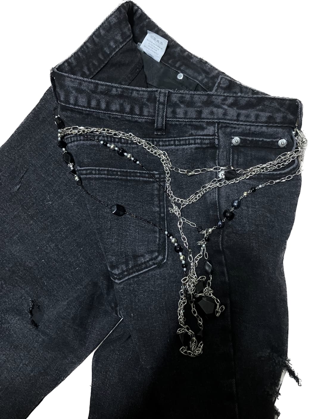 Grunge damage custom pants 상품이미지6