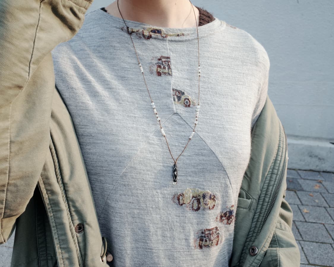 twilight flame long necklace 길이조절 끈 목걸이 상품이미지2