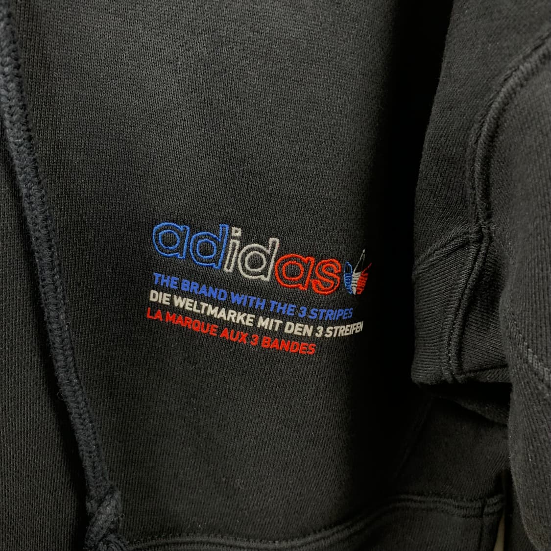 아디다스 사이드라인 블랙 후드티 상품이미지4