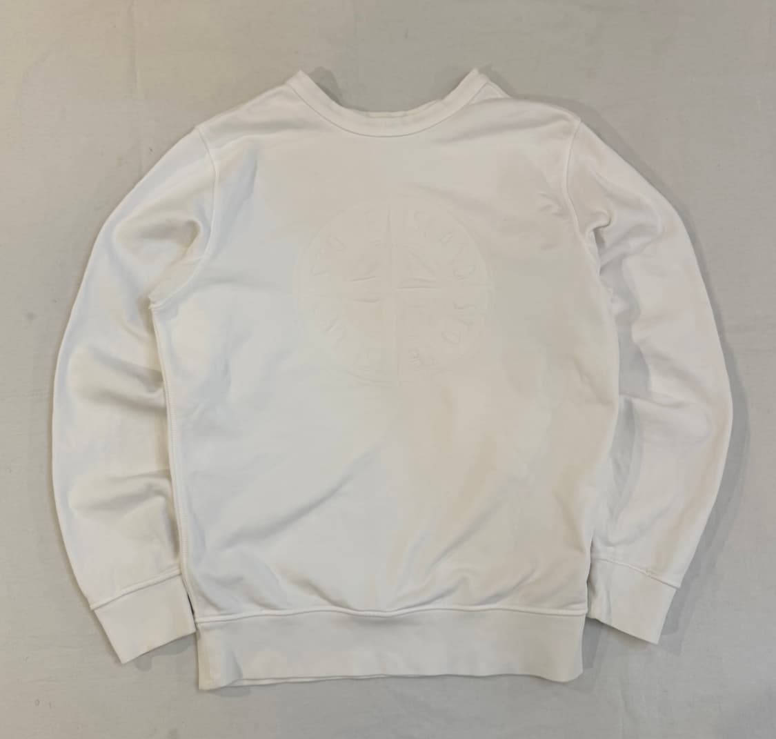 스톤아일랜드 19ss 양면 맨투맨 스웻셔츠 화이트 상품이미지2