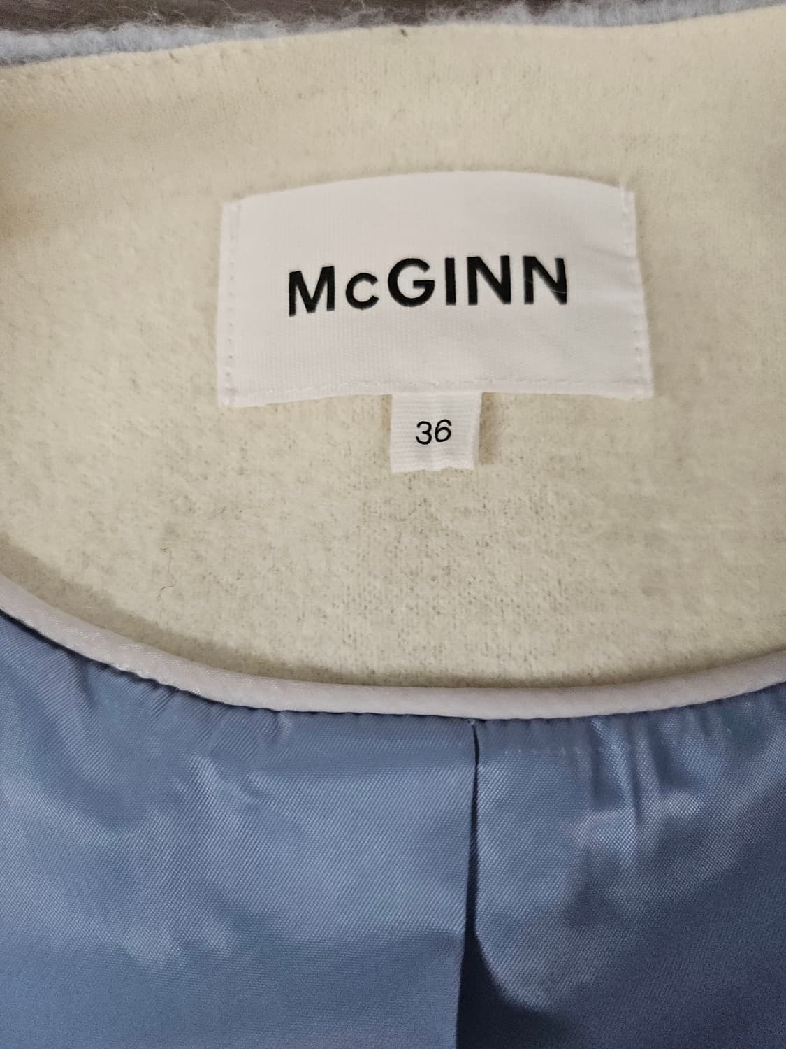 McGINN  맥긴 폭스 퍼 코트 블루 36 상품이미지4