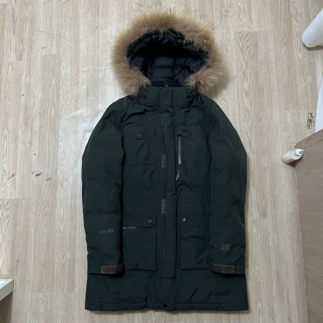 트랙스타 덕다운 고어텍스 후드 롱패딩 S/90  상품이미지1