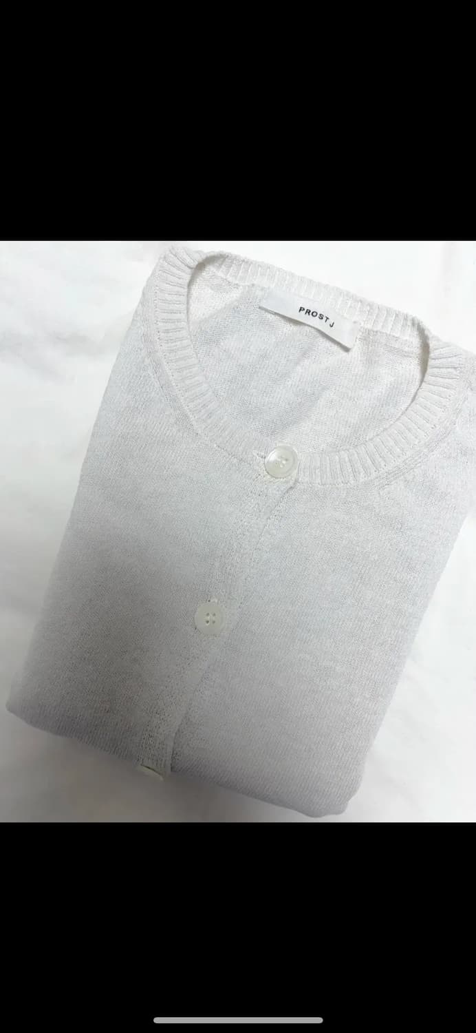 프로스트제이 린넨가디건 화이트 상품이미지1