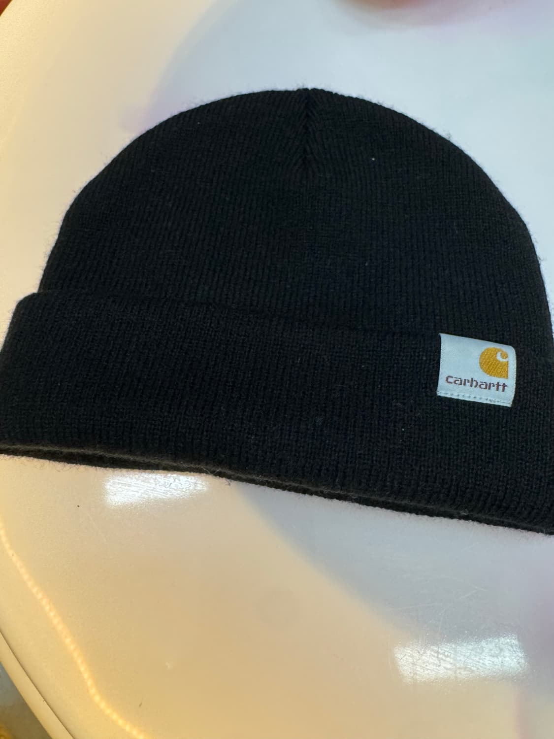 Carhartt 칼하트 클래식 로고 아크릴 비니 (블랙) 상품이미지3