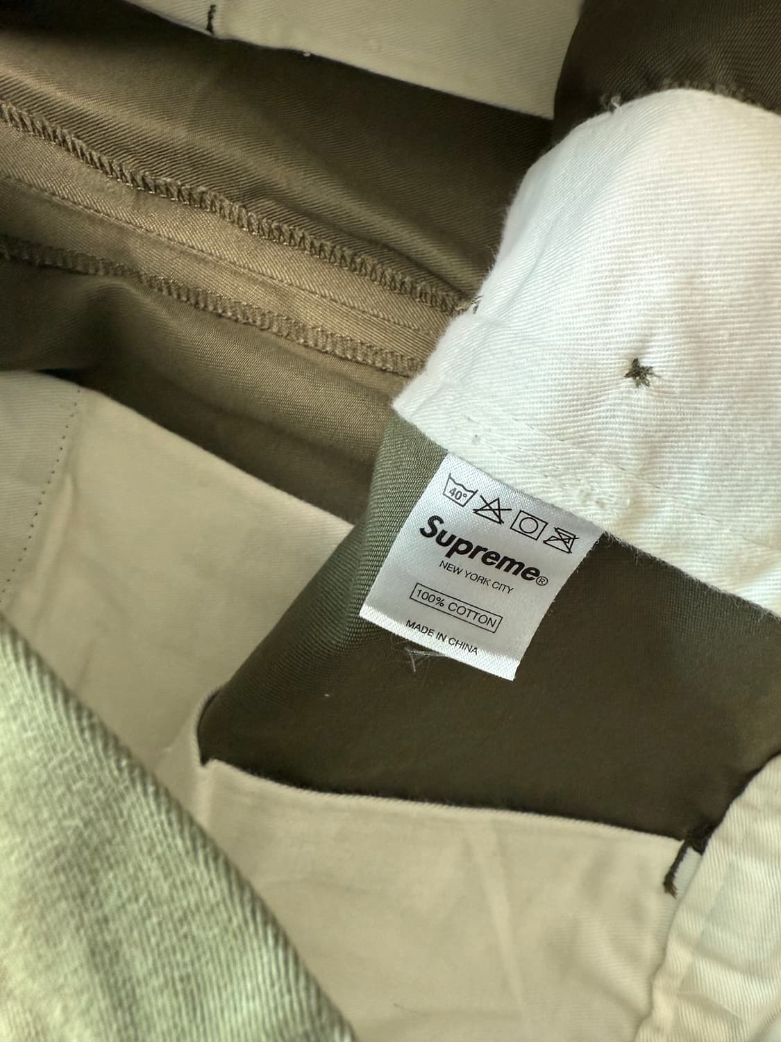 (34) 슈프림 올리브 치노 팬츠 상품이미지3