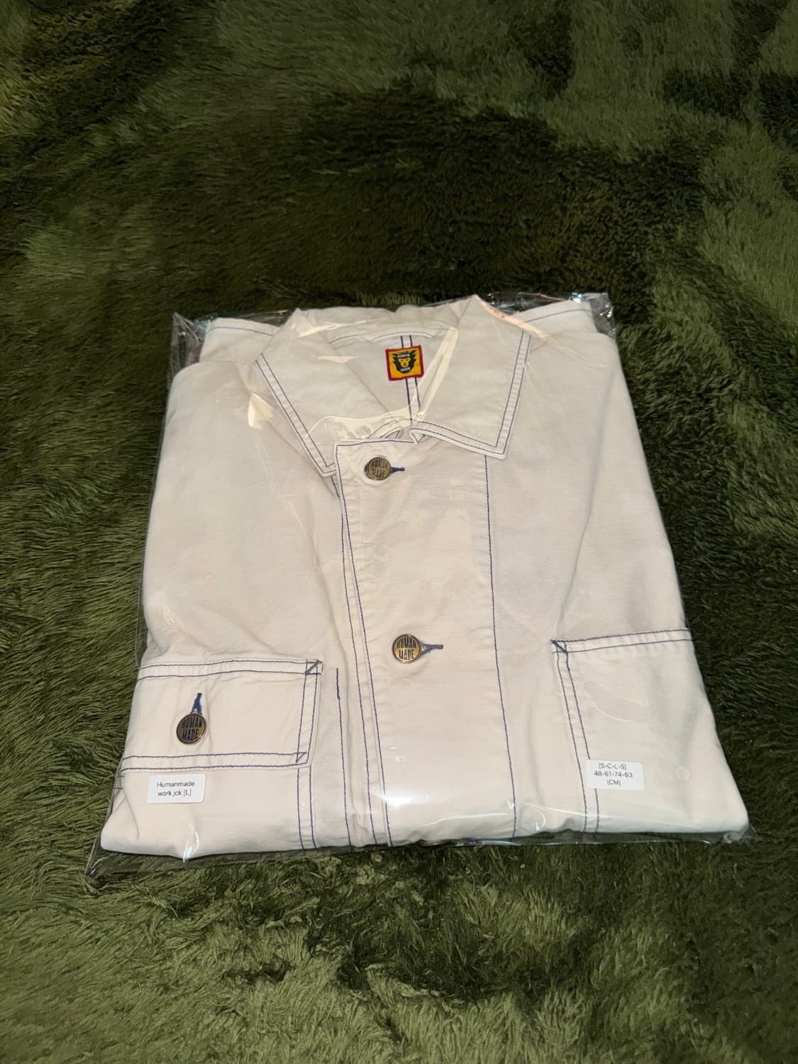 [L] 휴먼메이드 가먼트 다잉 커버올 자켓 오프화이트 상품이미지10