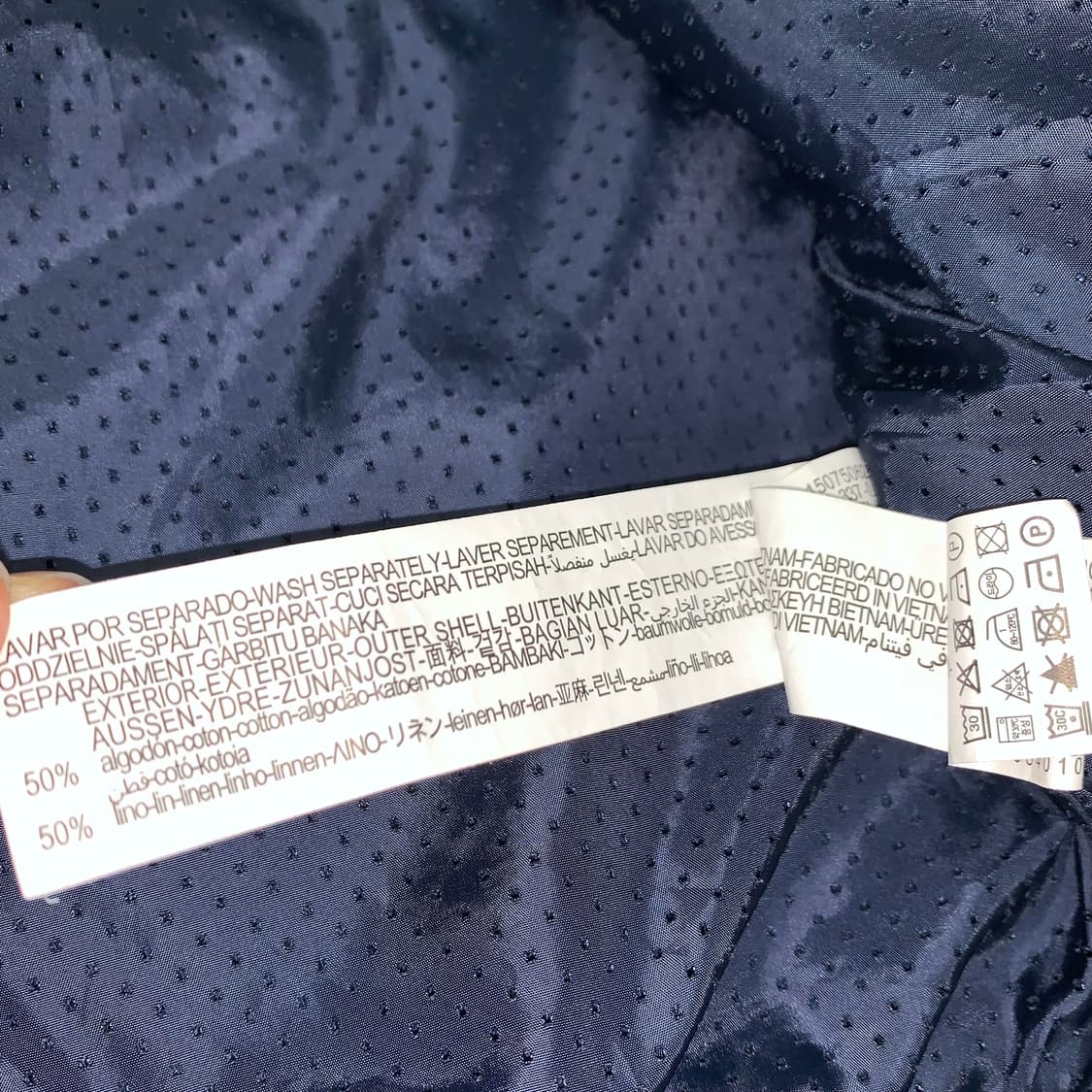 ZARA 자라 린넨 블루종 자켓 (XL) 상품이미지5