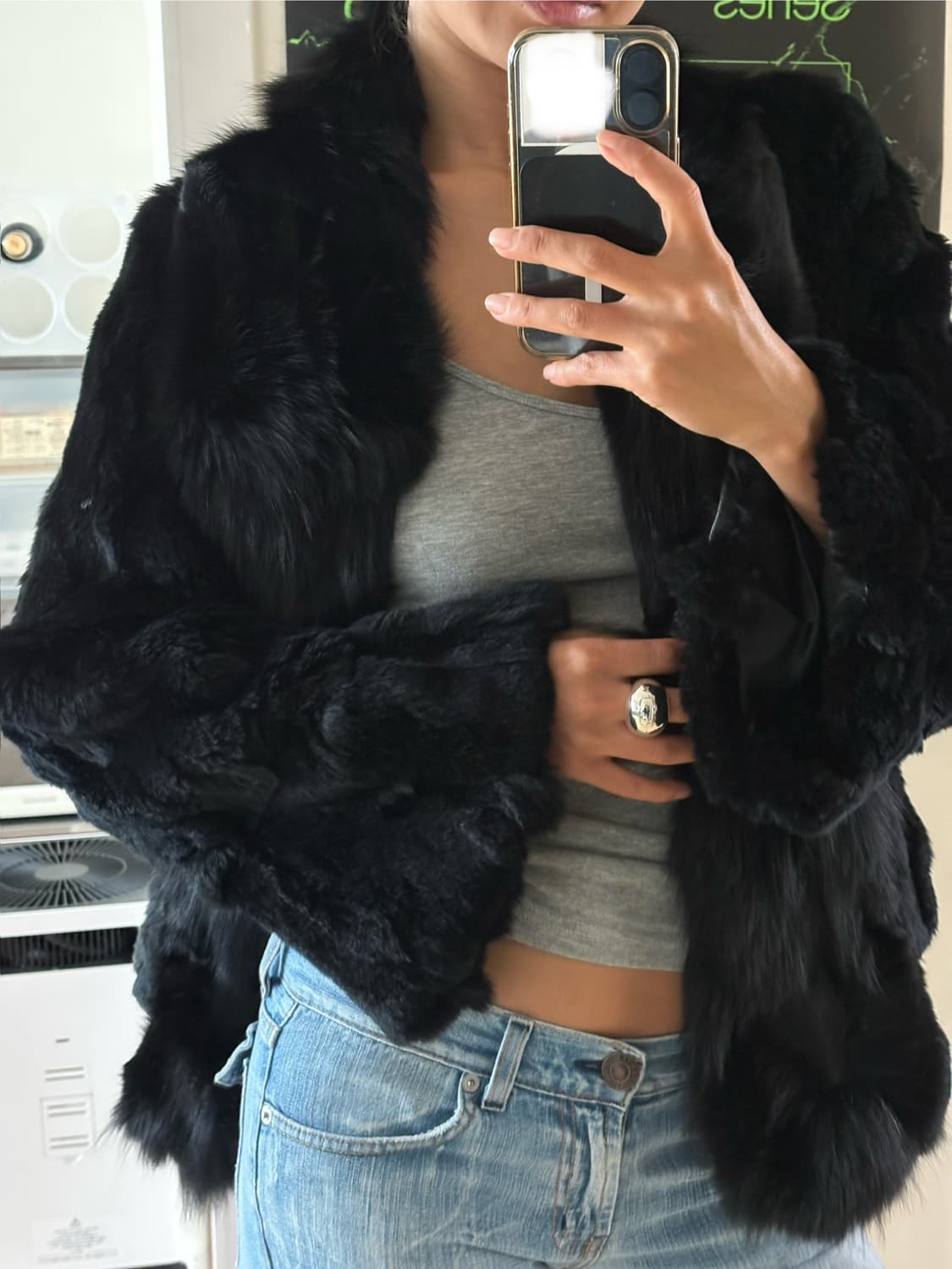 폭스 렉스 믹스 리얼 퍼자켓 상품이미지3