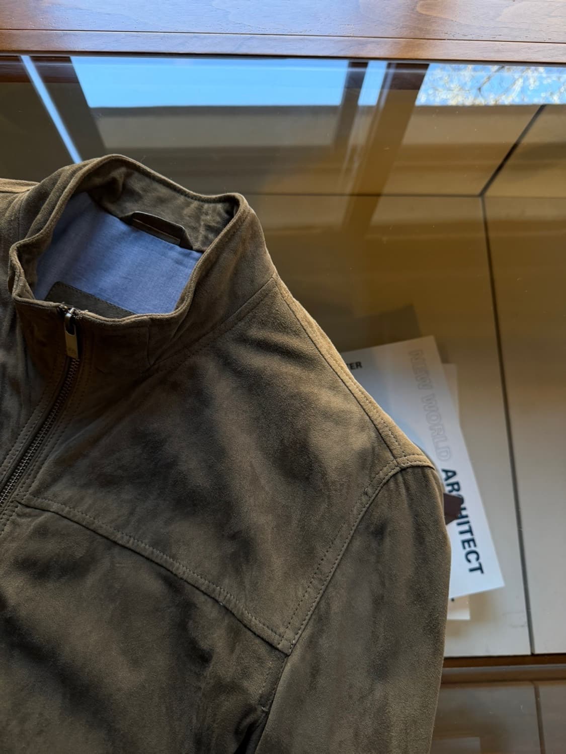 마시모두티 스웨이드 싱글 레더 자켓 105 상품이미지8