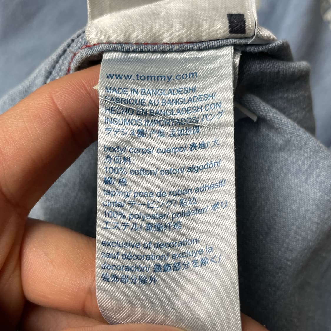 TOMMY HILFIGER 토미힐피거 빈티지 코튼 데님 셔츠 A00607 상품이미지10