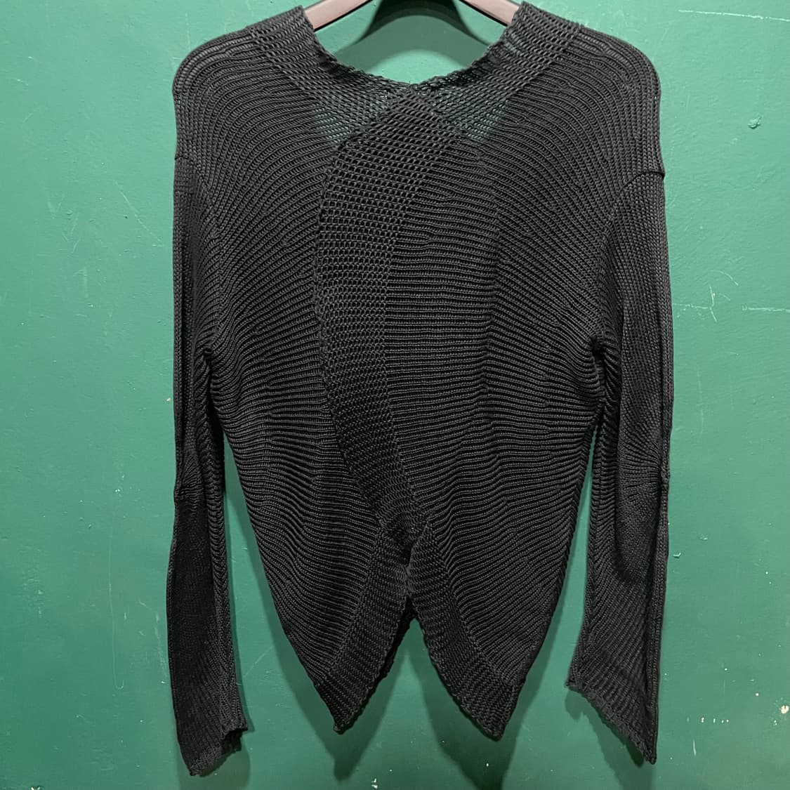 이세이미야케 니트 가디건 블랙 상품이미지5