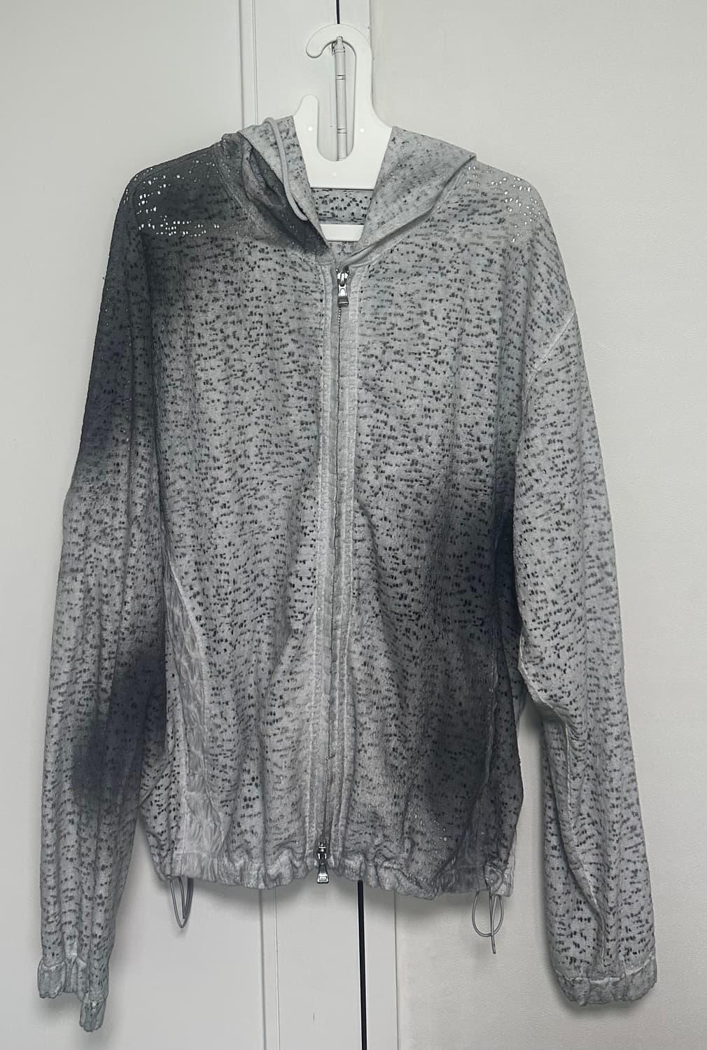 Xlim ep7 01 hoodie zip up light gray M 상품이미지4