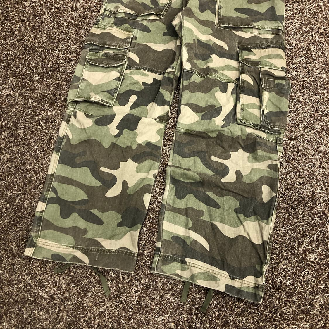 빈티지 Hirisk 밀리터리 카모플라쥬 카고 팬츠 상품이미지3