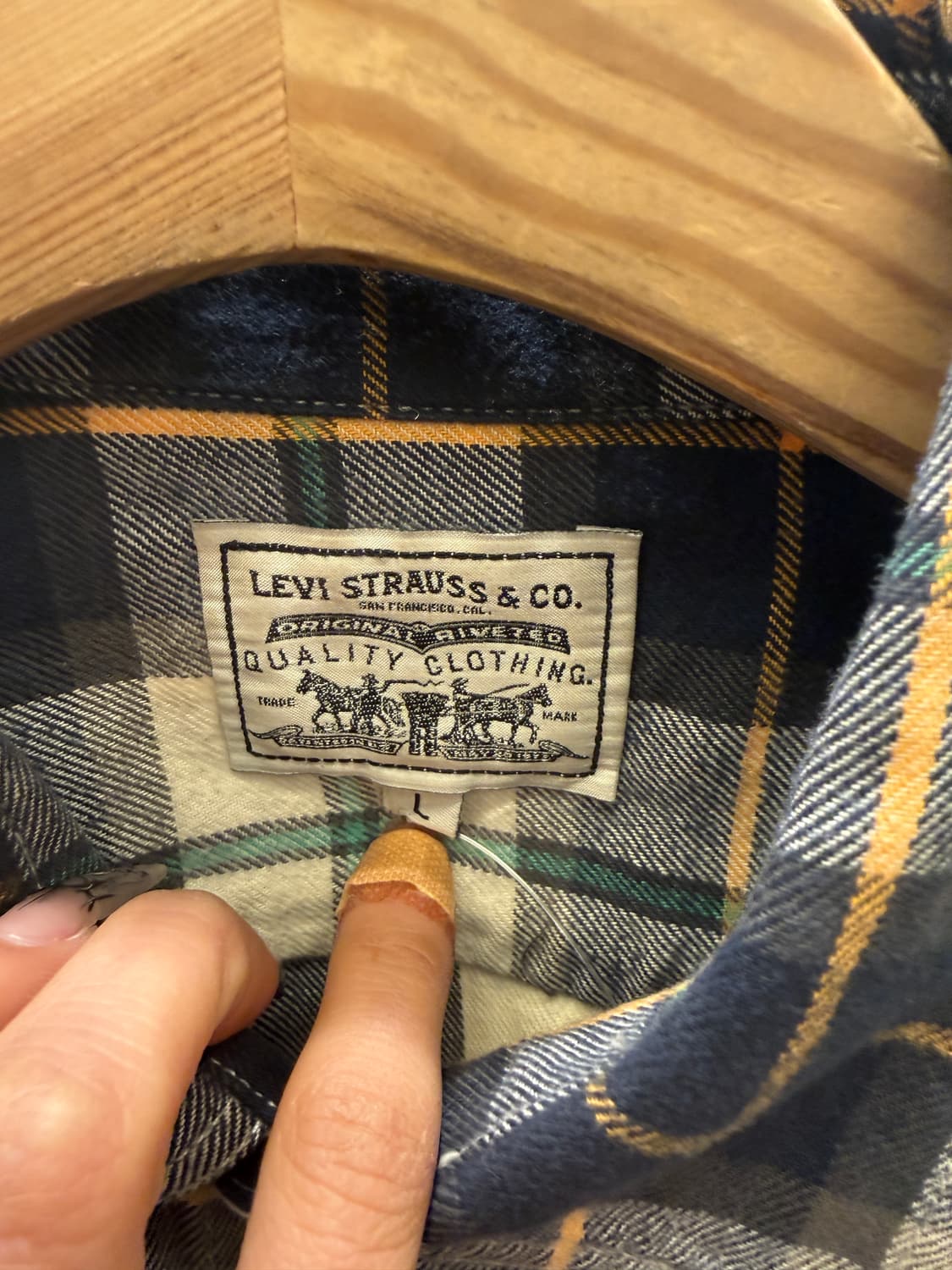 리바이스 체크 워크셔츠 U1072 상품이미지5