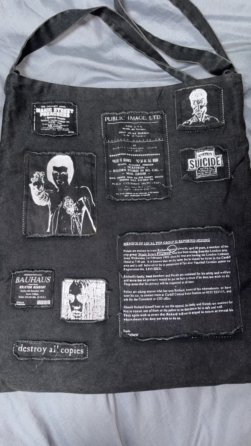 라프시몬스 2001 Raf Simons Riot Riot Riot 토트백 상품이미지1