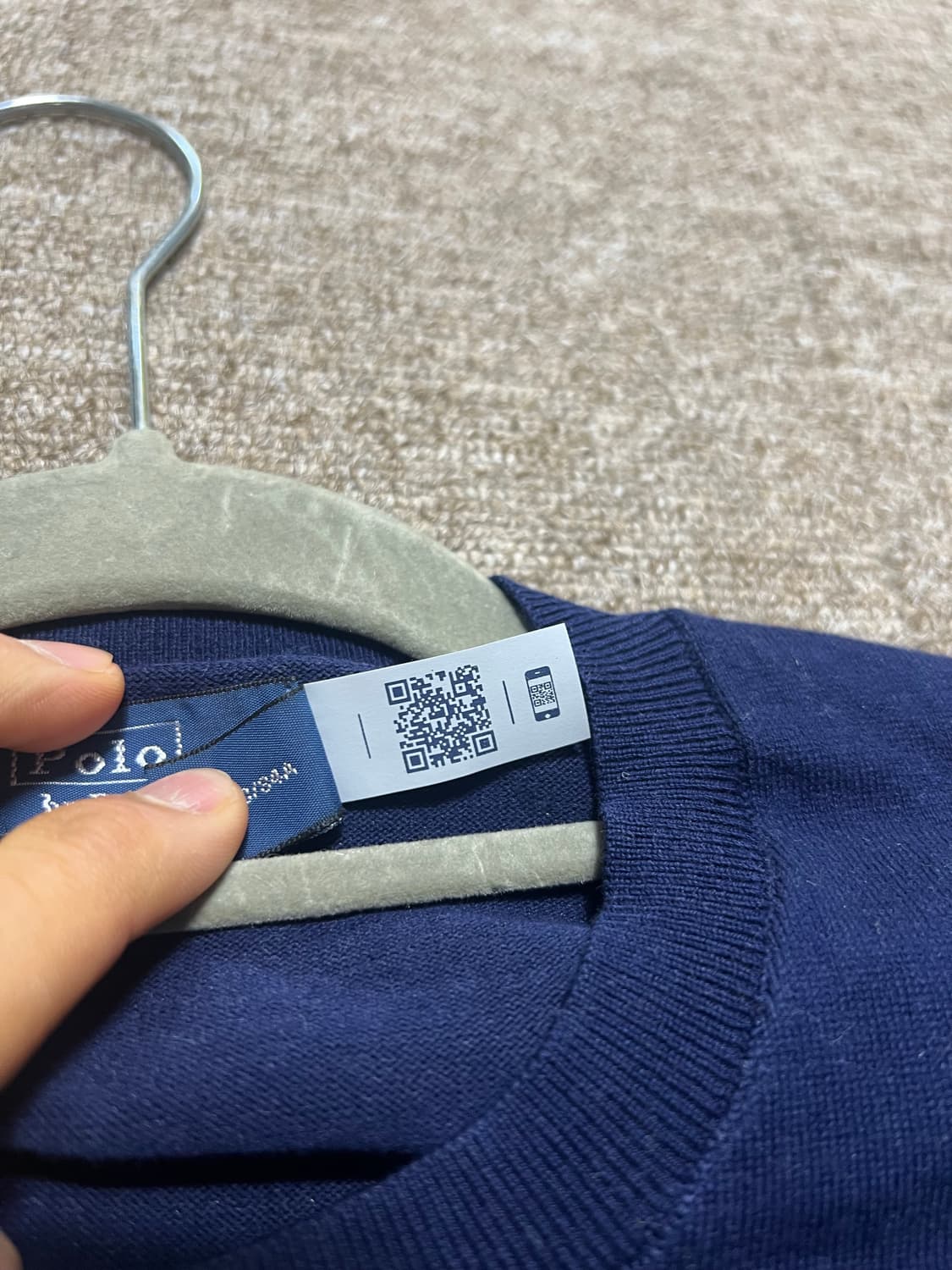 정품) 폴로 랄프로렌 네이비 가디건 S 상품이미지6