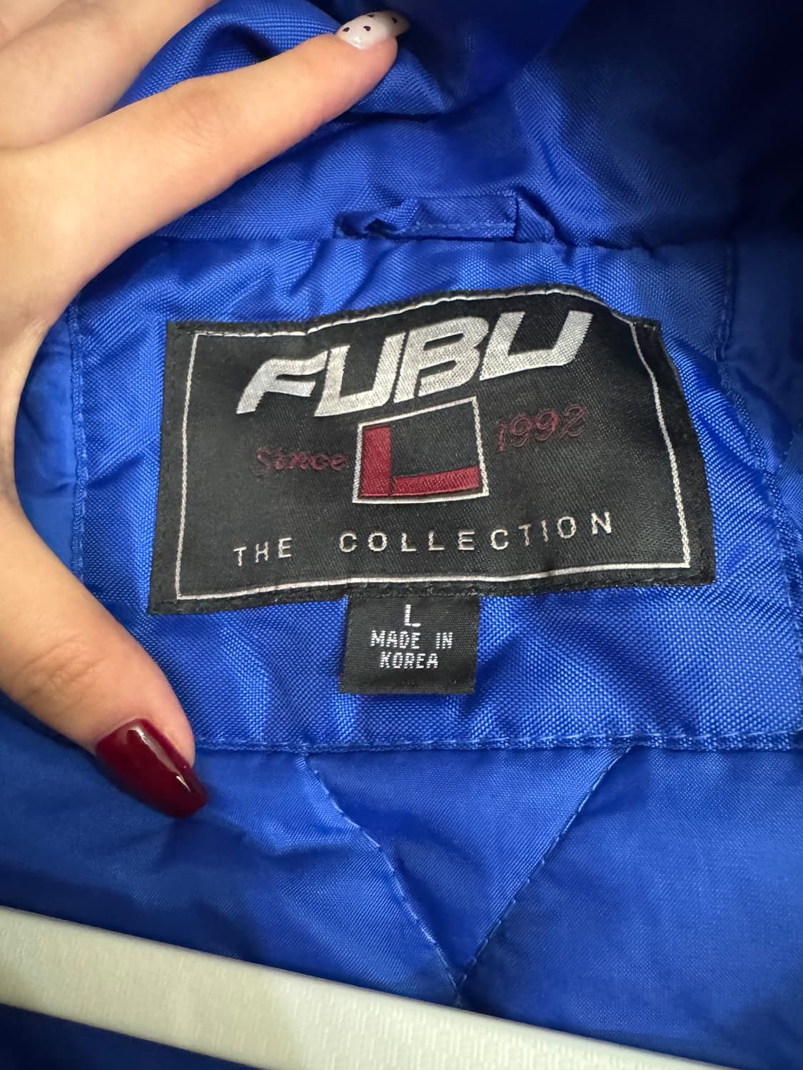 Fubu 누빔 패딩점퍼 블루 L 상품이미지3