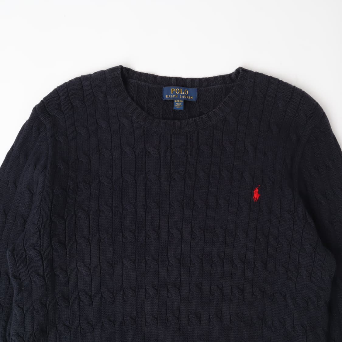 폴로 랄프로렌 다크네이비 코튼 케이블 니트 상품이미지2