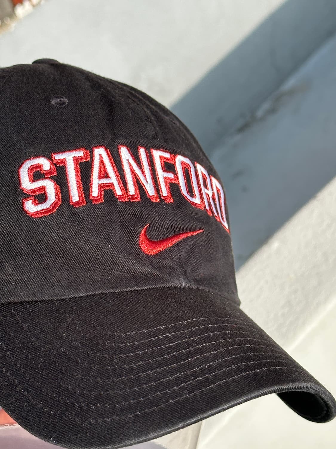 [M-L] 00s 나이키 스탠포드 로고 블랙 볼캡 모자 상품이미지6