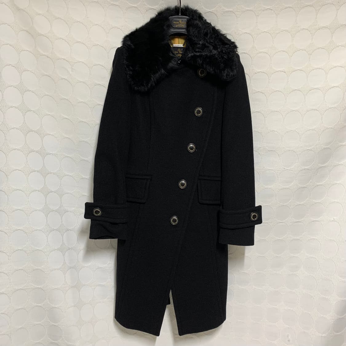 vivienne westwood퍼 카라 울 코트 상품이미지4