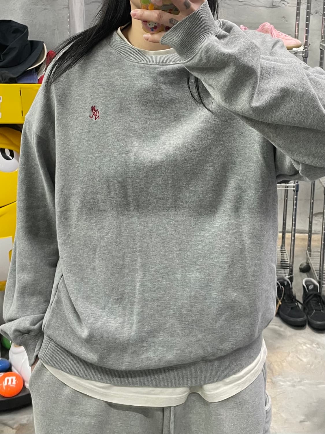 그라미치 원포인트 크루넥 스웻셔츠 상품이미지8