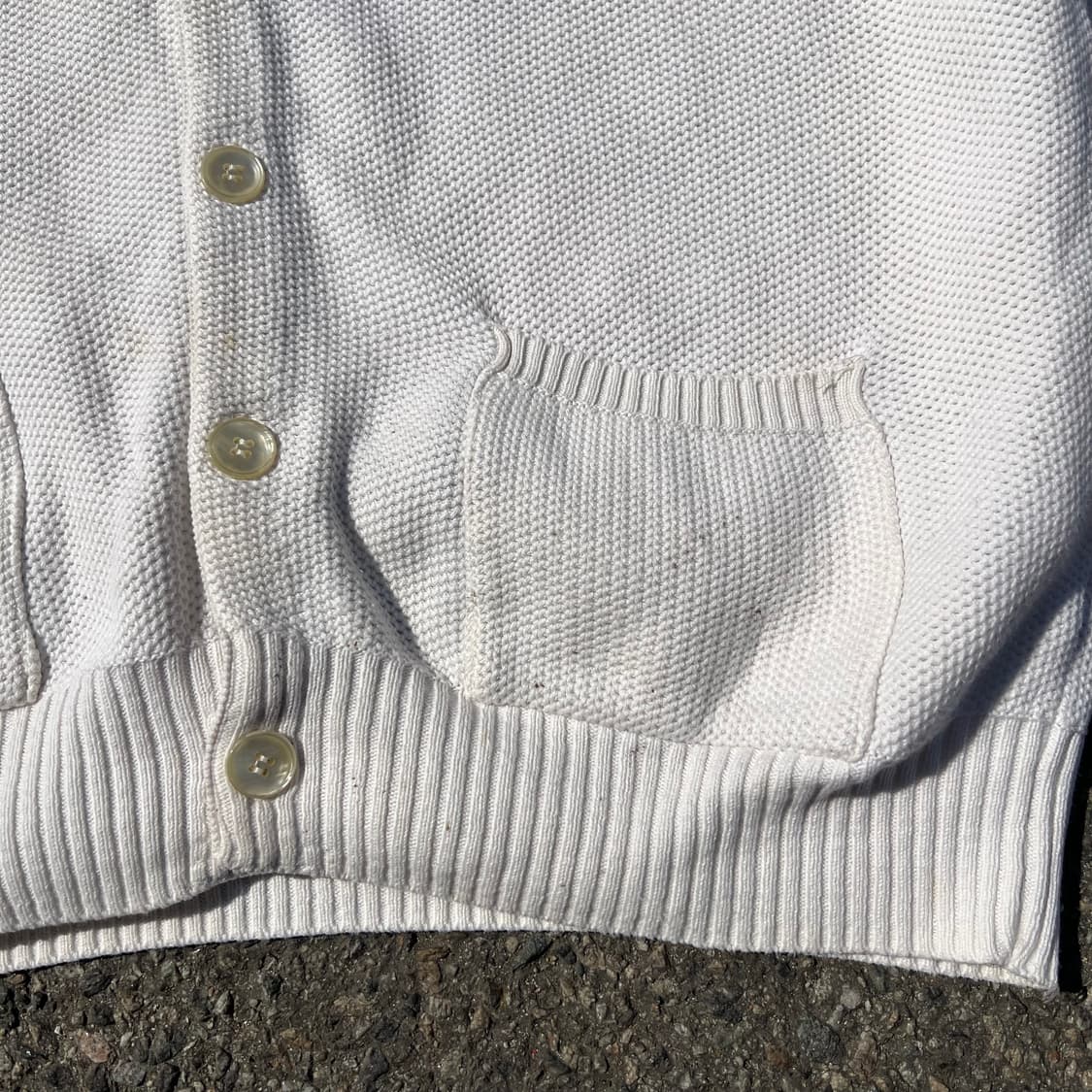 80‘s L.L. Bean 코튼 니팅 가디건 상품이미지2