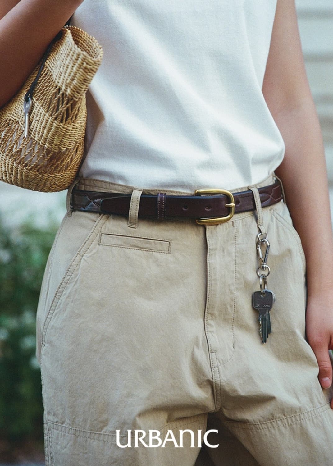 Tory Leather/Stitched Pattern Belt/32 상품이미지7