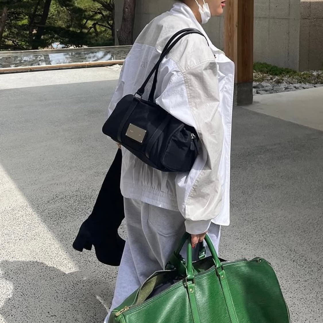 마뗑킴 코팅점퍼 화이트 상품이미지6