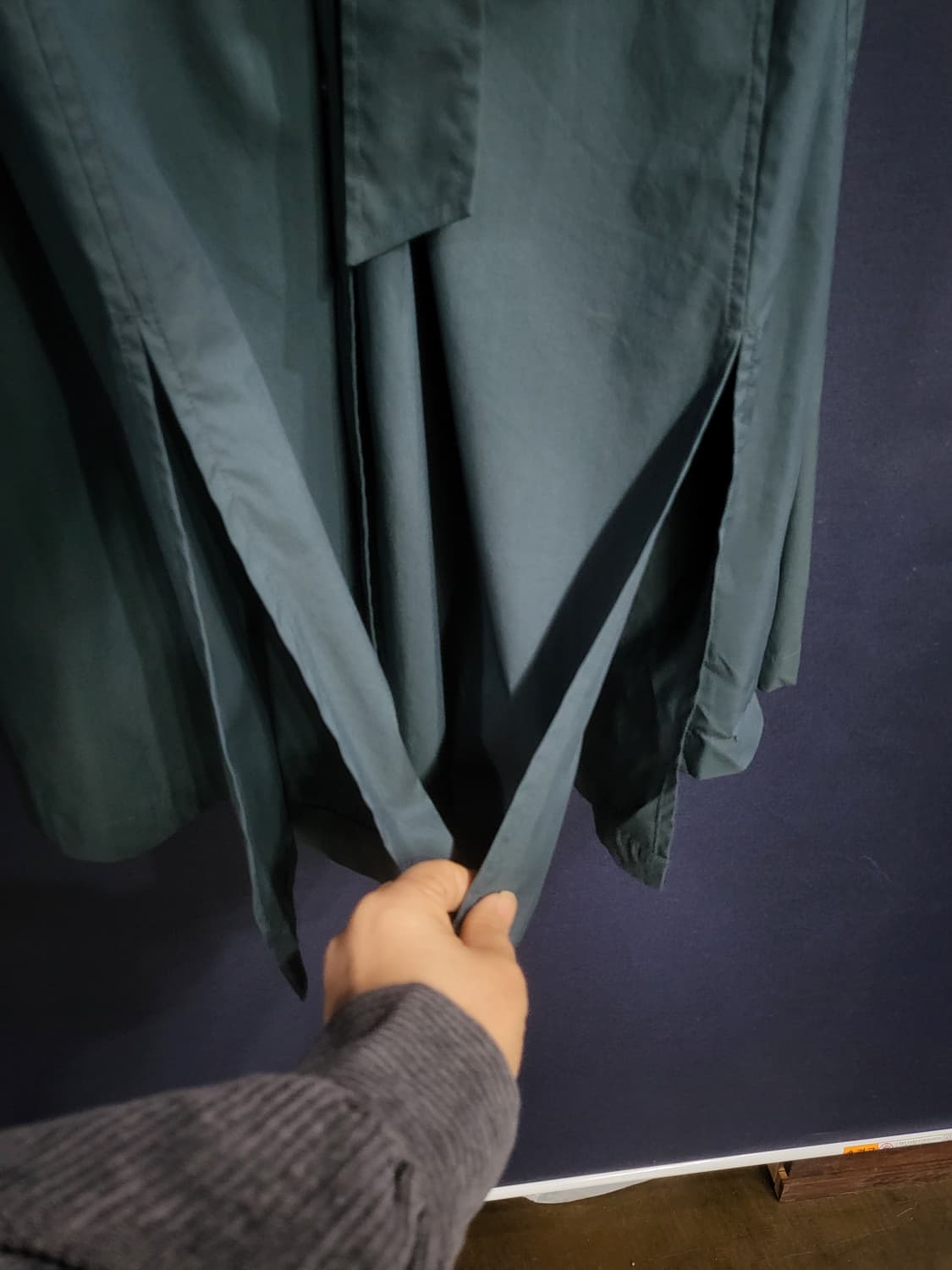 한섬 시스템 트렌치 셔링 롱자켓 상품이미지5