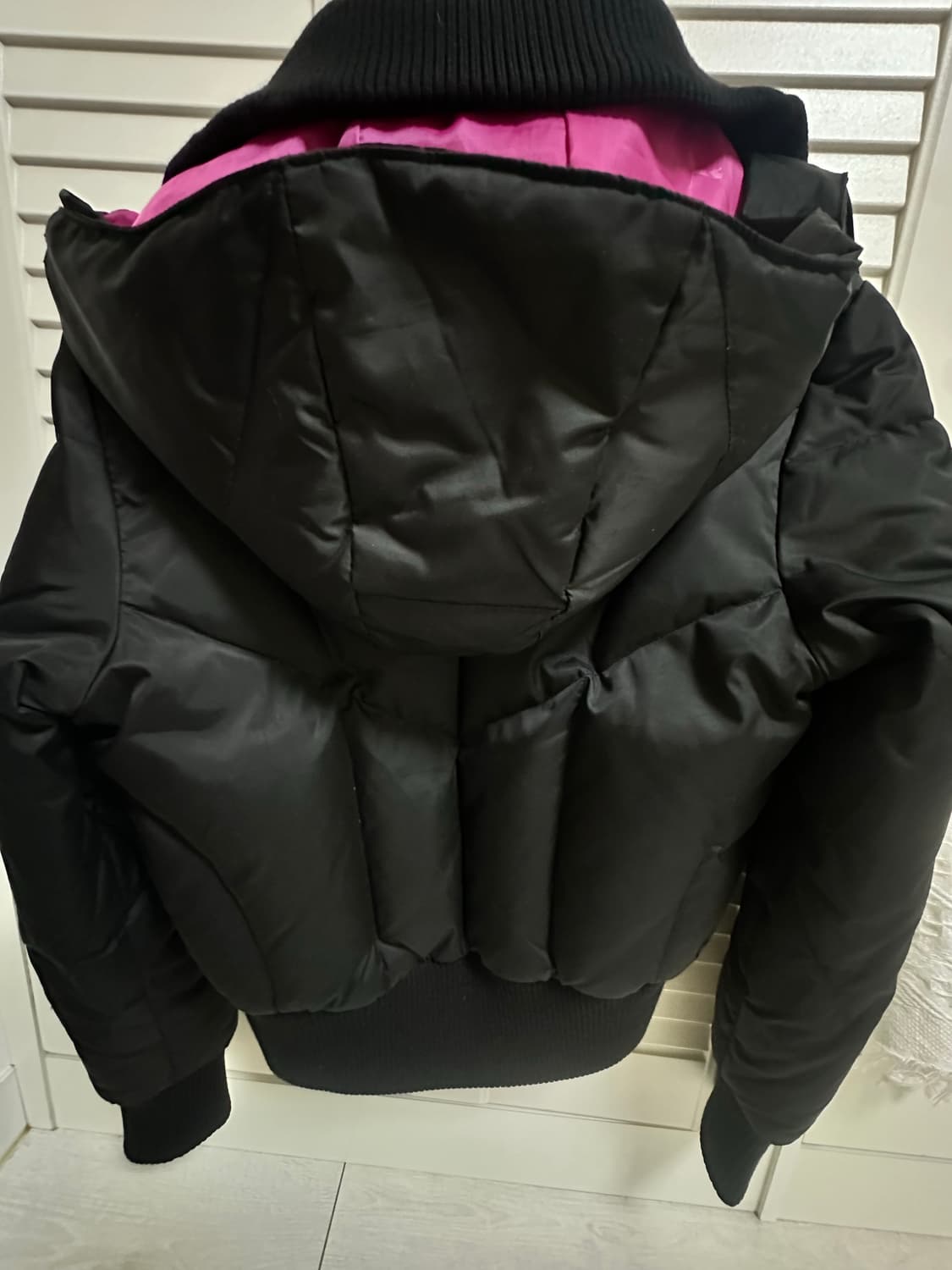 퓨마 핑크로고 빈티지 패딩 상품이미지3