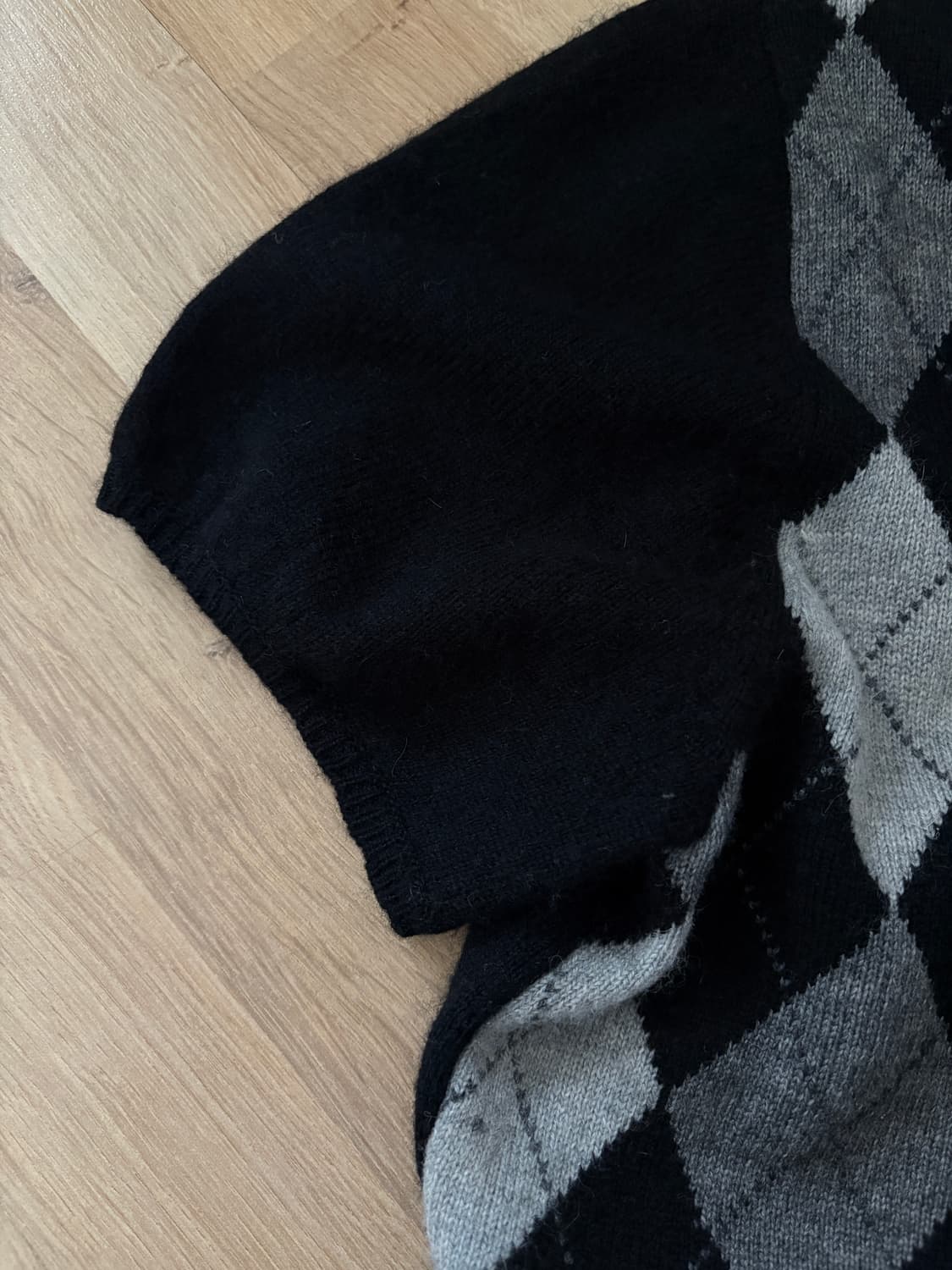 캐시미어 아가일 니트 상품이미지4