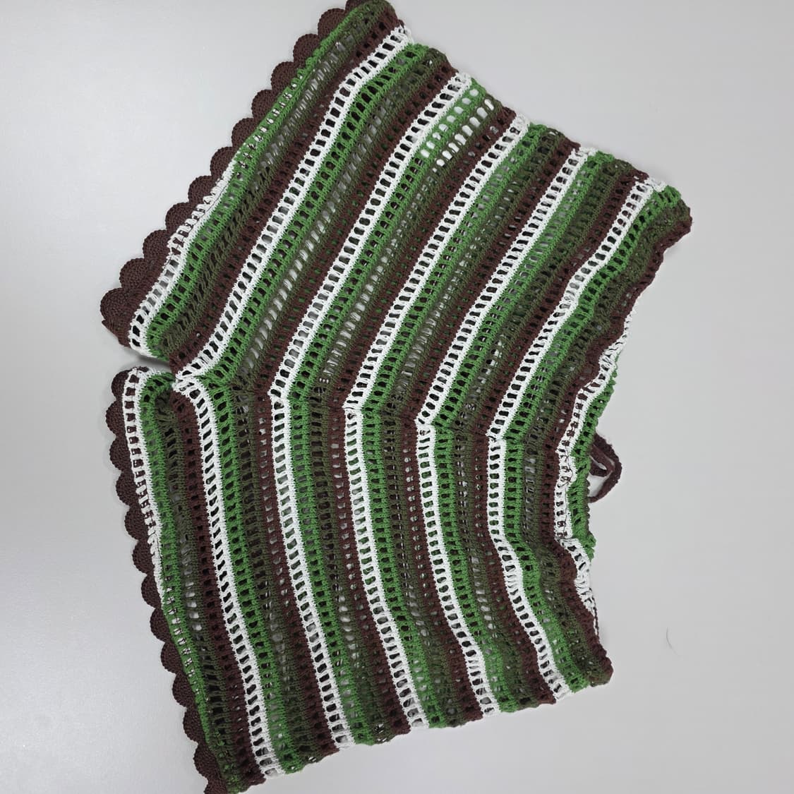 zara 자라빈티지)말차초코갸루 크로셰 모리걸 니트여름시스루휴양지반바지 상품이미지5