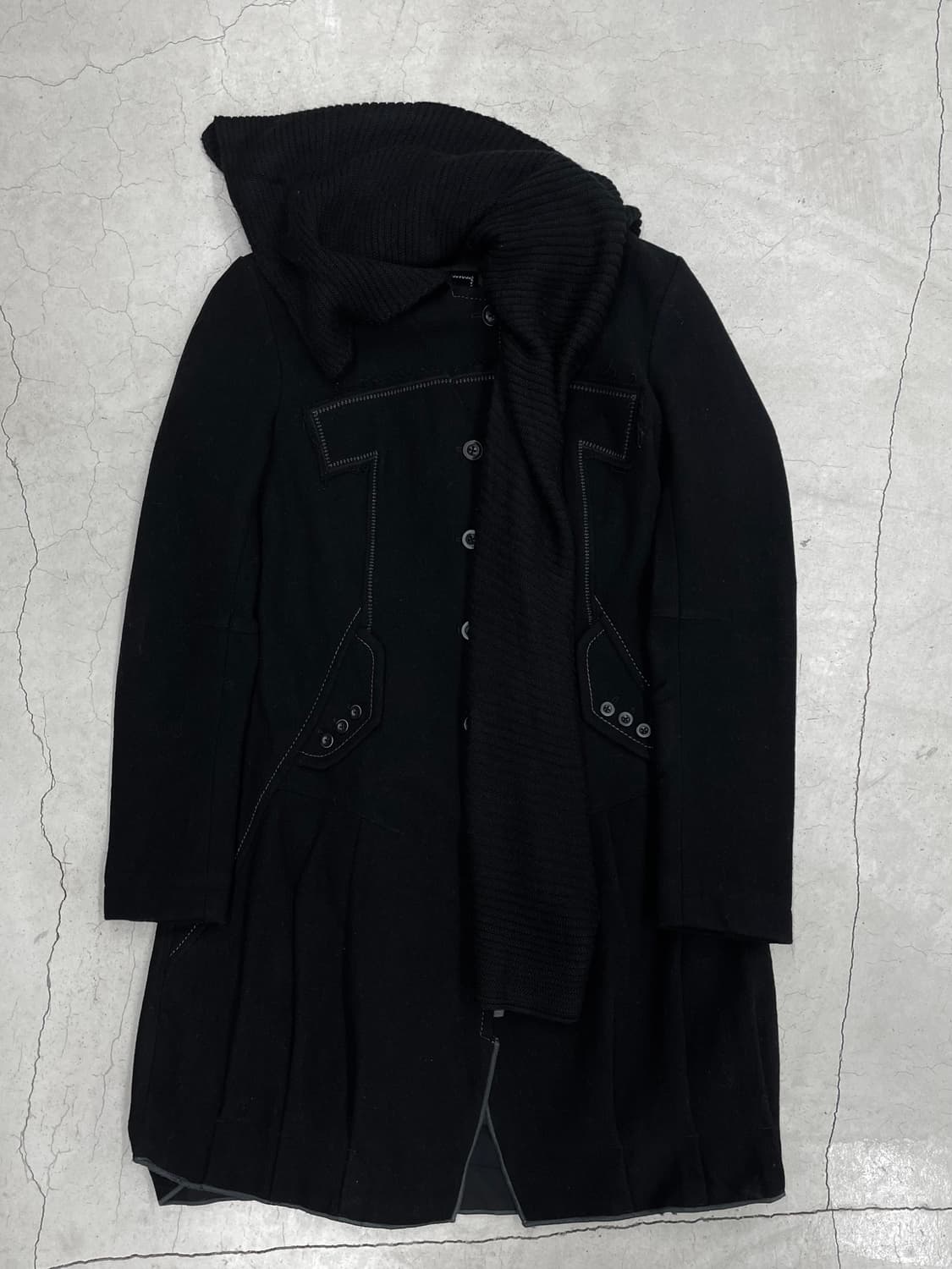 00’s Marithé François Girbaud Drape coat 상품이미지2