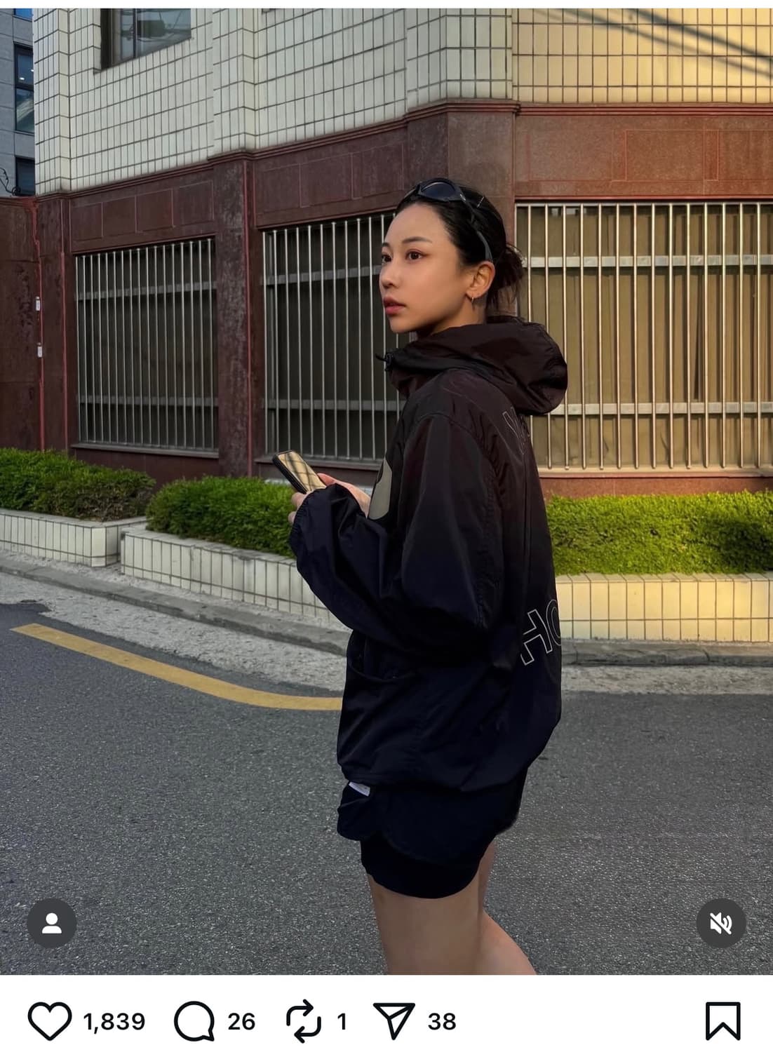 [새상품급-XL]아워레가시 워크샵 나일론 태피터 러닝 자켓 블랙 상품이미지8