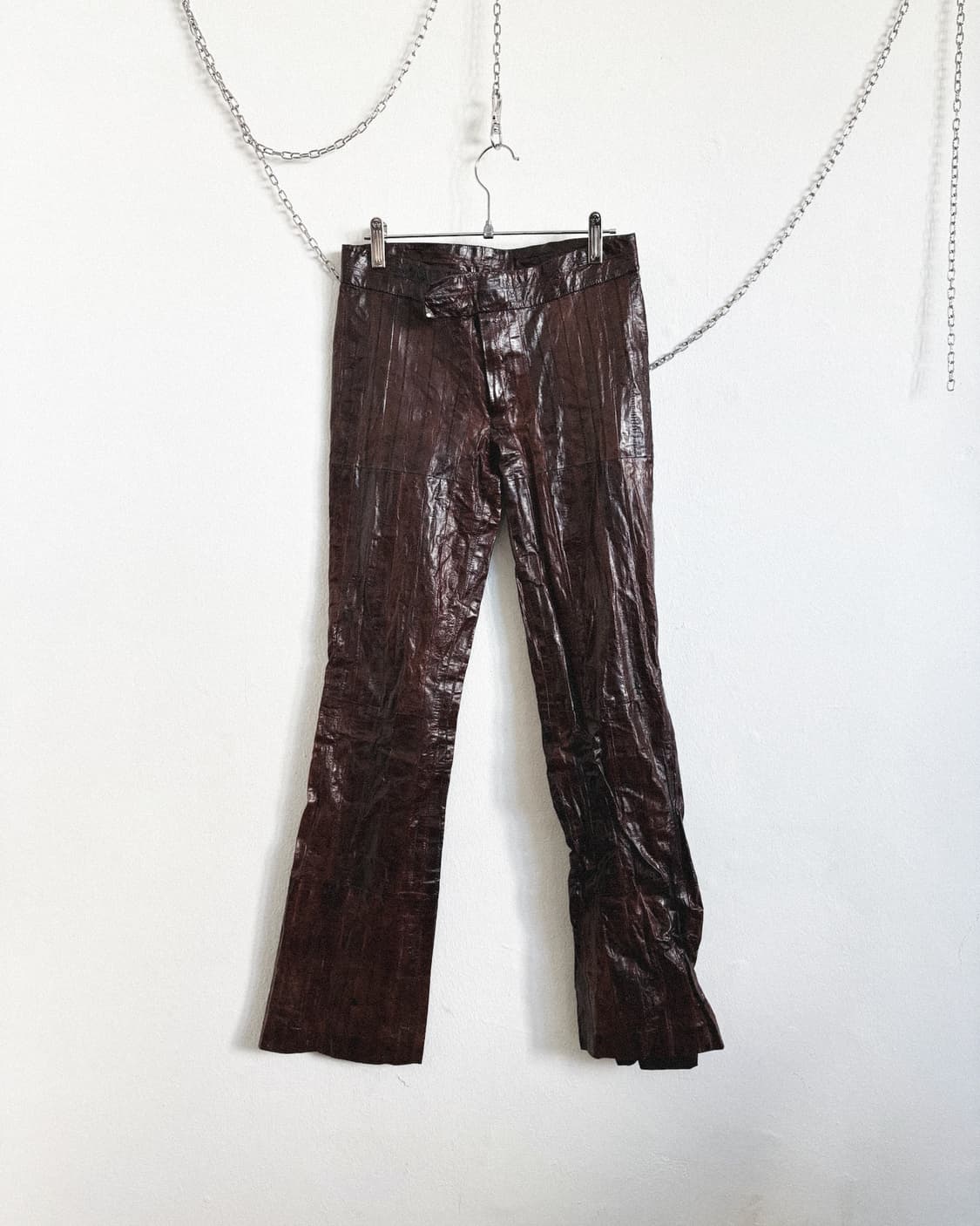 구찌 by 톰포드 01 장어가죽 플레어 레더팬츠 상품이미지4