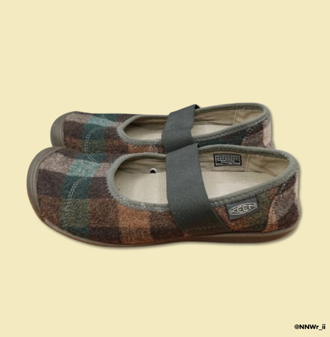 KEEN MARY JANE CHECK BROWN 상품이미지3