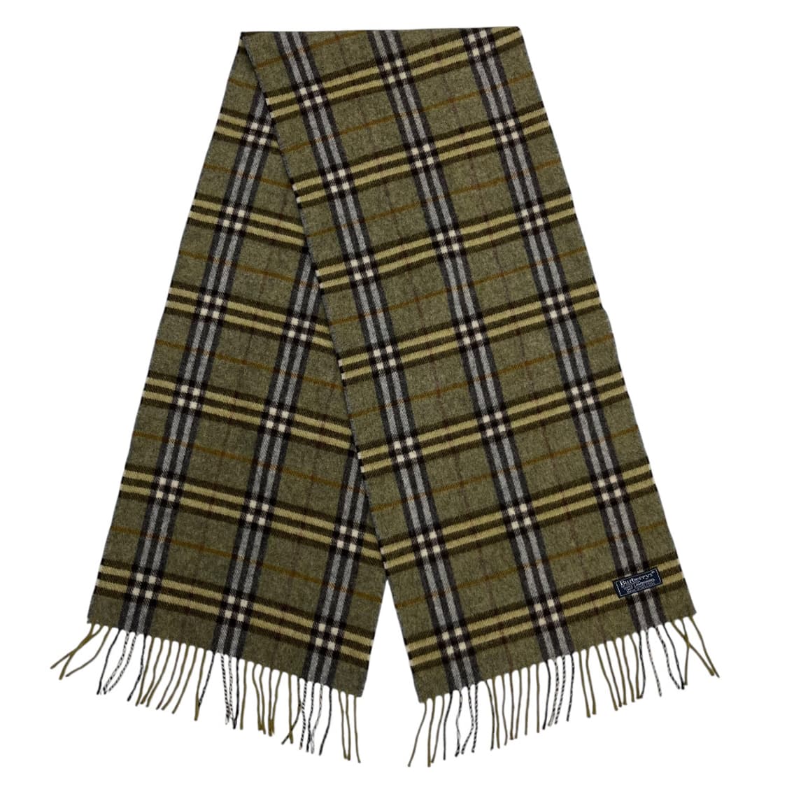 버버리 그린 노바체크 램스울 머플러 상품이미지3