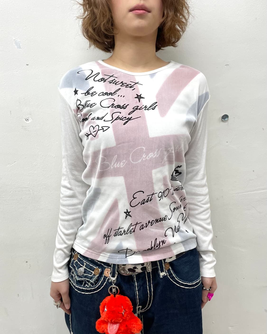 Lace American flag lettering sleeve  상품이미지2