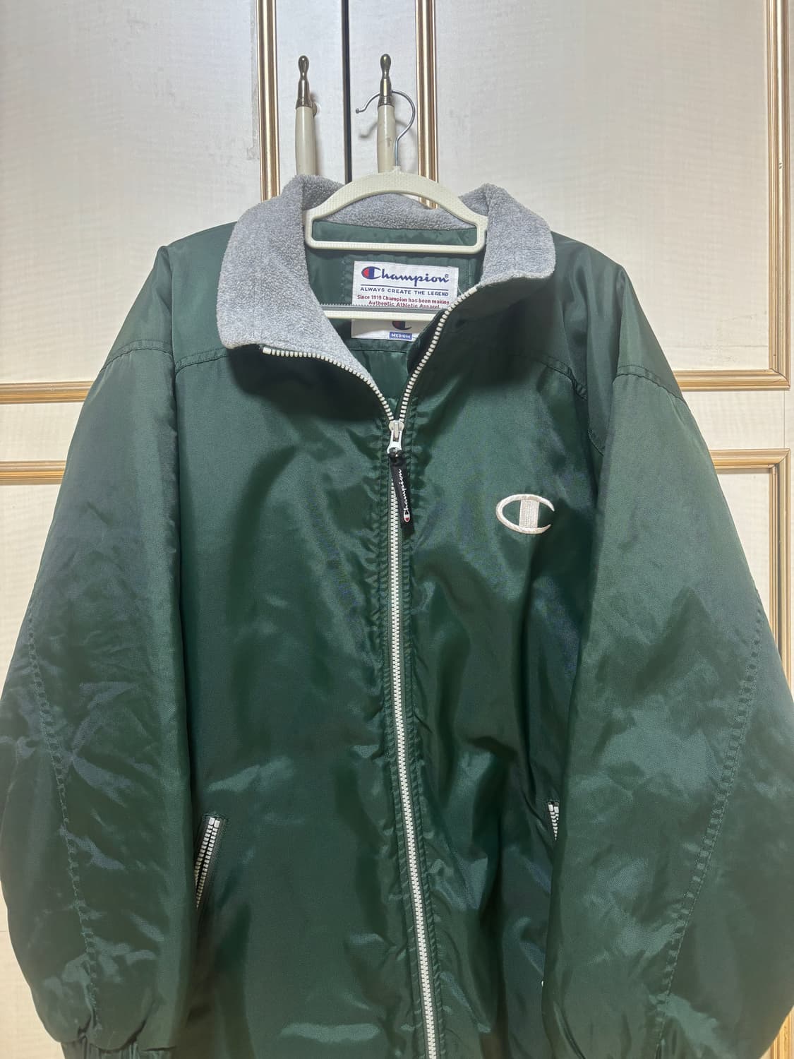 챔피온 올드스쿨 딥그린 패딩점퍼 (+서비스의류!) 상품이미지1