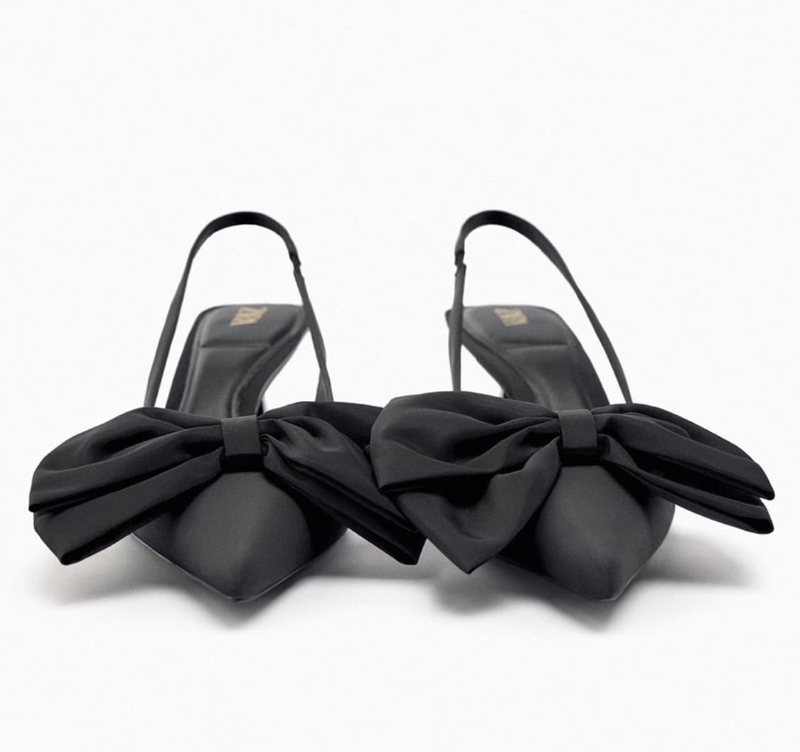 자라 리본타이 슬링백 힐(240) 상품이미지2