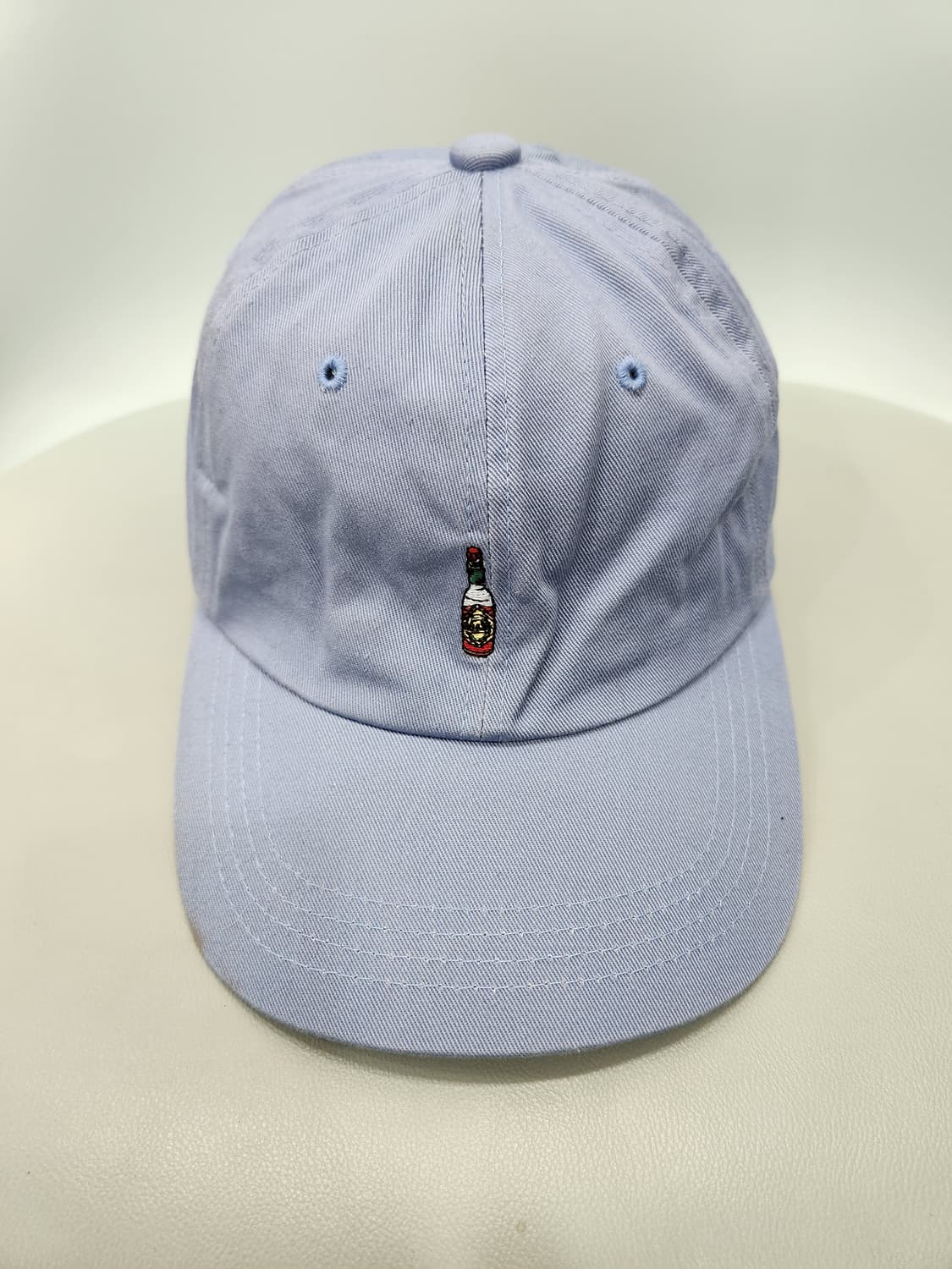 페이퍼코드 Paper Code 하늘색 바틀 자수 볼캡 모자 상품이미지1