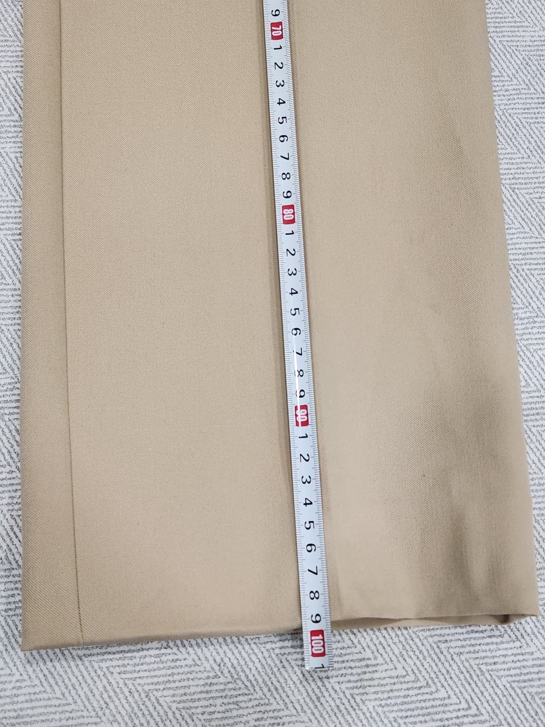 [XS] 자라 ZARA 연베이지 와이드 팬츠 XS 상품이미지9